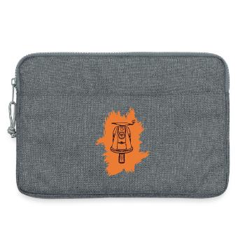 pinsel motiv roller - Laptoptasche 13" - Grau meliert - Vorne