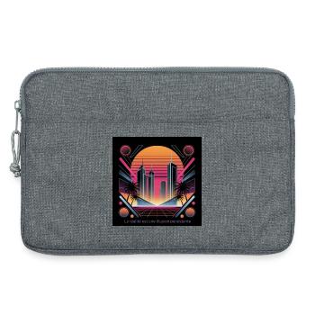 Die Realität ist eine hartnäckige Illusion - Laptoptasche 13" - Grau meliert - Vorne