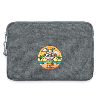 Ziege Lustige Cartoon Sommer Strand Sonnenbrille - Laptoptasche 13" - Grau meliert - Vorne