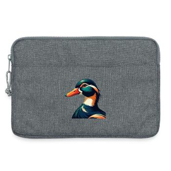 Duck Cartoon Character Colorful Pet Animal - Laptop bag 13" - heather grey - Front