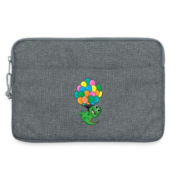 Baby Dinosaurier Luftballon - Laptoptasche 13" - Grau meliert - Vorne