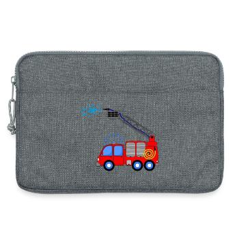 Camion de pompiers avec échelle et eau enfants - Sacoche pour ordinateur portable 13 pouces - gris chiné - Devant