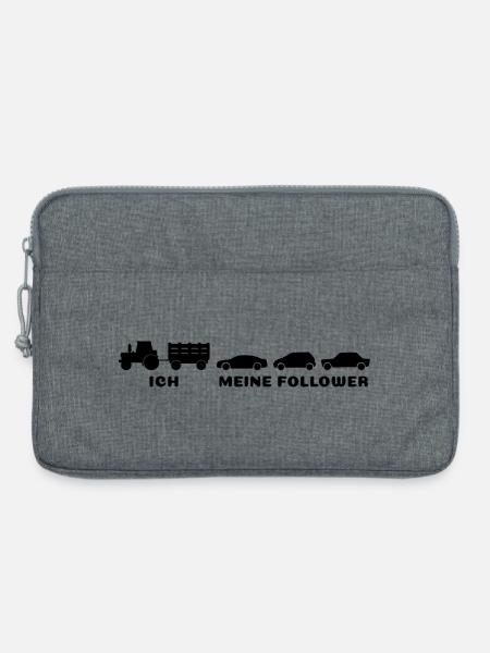 Ich, meine Follower - Bauer Landwirt - Laptoptasche 13" - Grau meliert