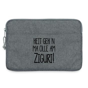 Ziguri - heute gehen mir alle am Nerv - österreich - Laptoptasche 13" - Grau meliert - Vorne