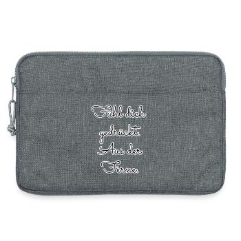 Fühl dich gedrückt – aus der Ferne - Laptoptasche 13" - Grau meliert - Vorne