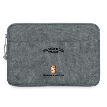 Wir werden dich Vermissen beste Team Abschied - Laptoptasche 13" - Grau meliert - Vorne