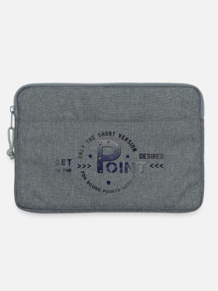 get to the point - Laptoptasche 13" - Grau meliert
