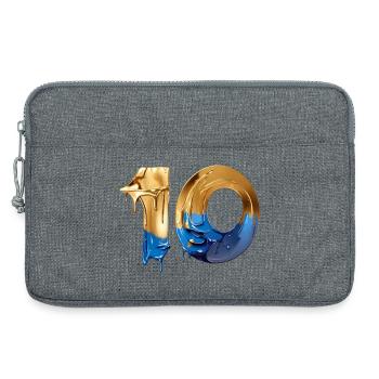 NON. 10 NUMÉRO 10 COOL 10E ANNIVERSAIRE - Sacoche pour ordinateur portable 13 pouces - gris chiné - Devant