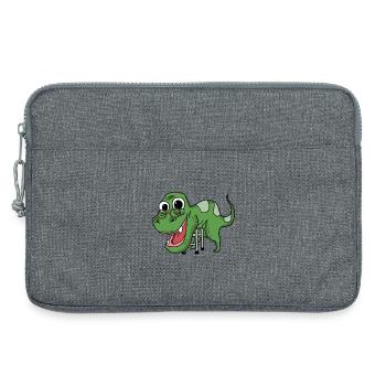 Grandpasaurus Opasaurus Opa Dinosaurier Geschenk - Laptoptasche 13" - Grau meliert - Vorne