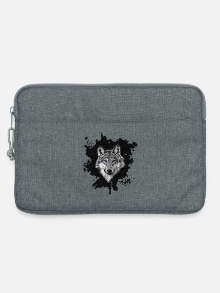 Blaue Augen - Laptoptasche 13" - Grau meliert