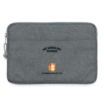 Wir werden dich Vermissen beste Team Abschied - Laptoptasche 13" - Grau meliert - Vorne