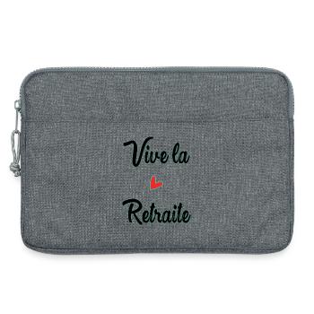 RETRAITE. RETRAITE. RETRAITEE. BONNE RETRAITE - Sacoche pour ordinateur portable 13 pouces - gris chiné - Devant