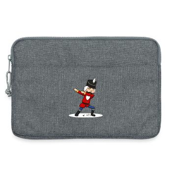 Dabbing Nutcracker - Laptoptasche 13" - Grau meliert - Vorne