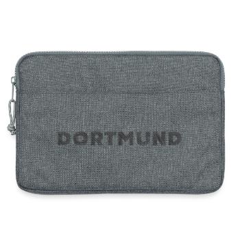 Dortmund Deutsche Stadt NRW Schraffur Schriftzug - Laptoptasche 13" - Grau meliert - Vorne