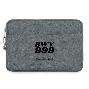 Johann Sebastian Bach BWV 999 - Sacoche pour ordinateur portable 13 pouces - gris chiné - Devant