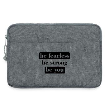 be fearless be strong be you - Laptoptasche 13" - Grau meliert - Vorne