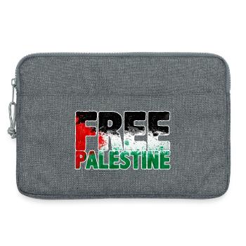 Freies Palästina - Laptoptasche 13" - Grau meliert - Vorne