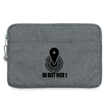 Vous êtes ici, votre position actuelle - Sacoche pour ordinateur portable 13 pouces - gris chiné - Devant