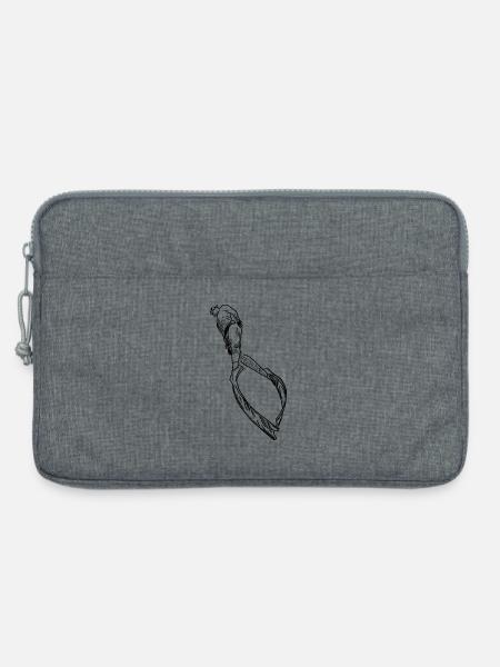 Apnoe 001 black - Laptoptasche 13" - Grau meliert