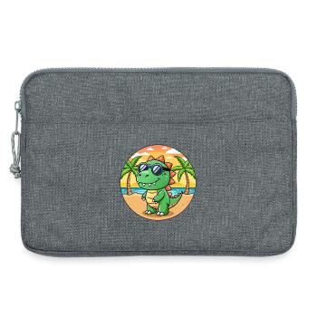 Dinosaurier Lustige Cartoon Sommer Strand Sonnenbrille - Laptoptasche 13" - Grau meliert - Vorne