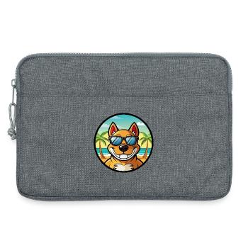 Cordoba Kampfhund Rasse Cartoon Sonnenbrille Strand - Laptoptasche 13" - Grau meliert - Vorne