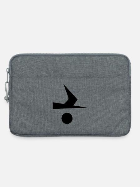 Kielzugvogel Klassenzeichen - Laptoptasche 13" - Grau meliert