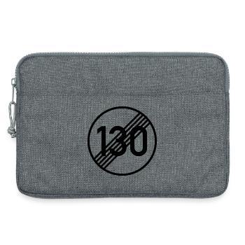 UNBEGRENZT 130 by Unbegrenzt Apparel - Laptoptasche 13" - Grau meliert - Vorne