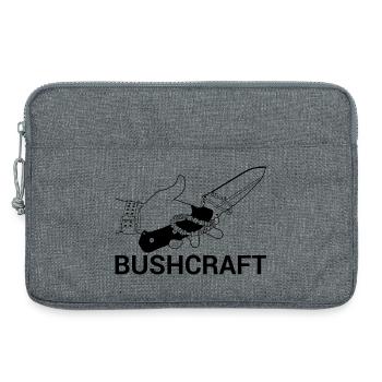 Survival-Ready #Bushcraft - Laptoptasche 13" - Grau meliert - Vorne