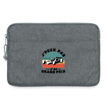 Je peux pas J'ai grand prix - Sacoche pour ordinateur portable 13 pouces - gris chiné - Devant