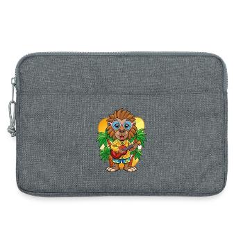 Lustige Pavian Cartoon Sommer Strand Sonnenbrille - Laptoptasche 13" - Grau meliert - Vorne