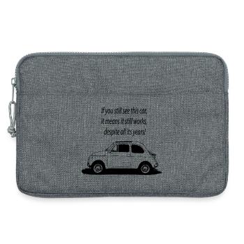 500 Italie - Sacoche pour ordinateur portable 13 pouces - gris chiné - Devant