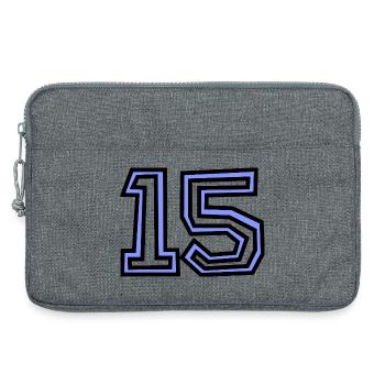 15. 15 JAHRE. 15-JÄHRIGES JUBILÄUM. 15-JÄHRIGES JUBILÄUM. - Laptoptasche 13" - Grau meliert - Vorne