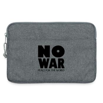 NO WAR Peace for the world - Laptop bag 13" - heather grey - Front