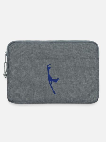 sylt blau - Laptoptasche 13" - Grau meliert