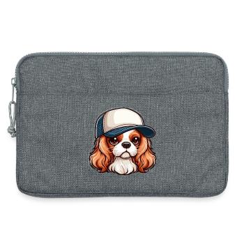 Cavalier King Charles Hund Hund - Mütze - Laptoptasche 13" - Grau meliert - Vorne