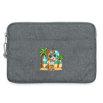 Pferd Lustige Cartoon Sommer Strand Sonnenbrille - Laptoptasche 13" - Grau meliert - Vorne