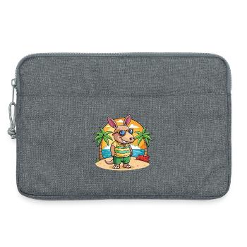 Erdferkel Lustige Cartoon Sommer Strand Sonnenbrille - Laptoptasche 13" - Grau meliert - Vorne