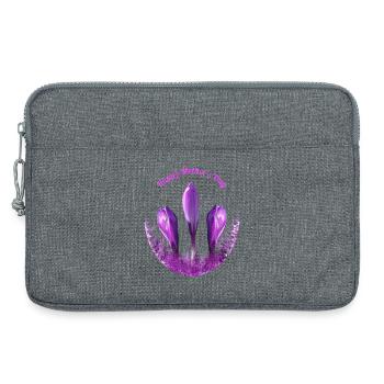 Krokusse Muttertag - Laptoptasche 13" - Grau meliert - Vorne