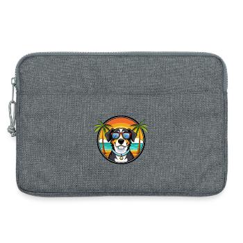 Entlebucher Sennenhund Rasse Cartoon Sonnenbrille - Laptoptasche 13" - Grau meliert - Vorne