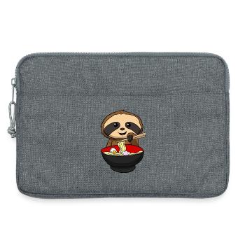 Ramen Faultier Otaku - Laptoptasche 13" - Grau meliert - Vorne