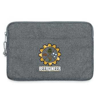 Beergineer Brau-Gear Emblem - Laptoptasche 13" - Grau meliert - Vorne