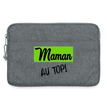 MAMA - Laptoptasche 13" - Grau meliert - Vorne