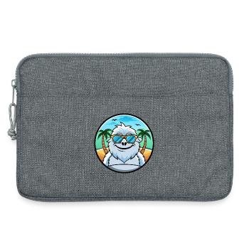 Yeti Lustige Cartoon Sommer Strand Sonnenbrille Aufkleber - Laptoptasche 13" - Grau meliert - Vorne
