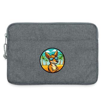 Känguru Lustige Cartoon Sommer Strand Sonnenbrille - Laptoptasche 13" - Grau meliert - Vorne