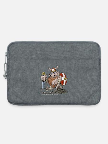 DÄNEMARK ACTION COOL VIKING T SHIRTS UND PRODUKTE - Laptoptasche 13" - Grau meliert