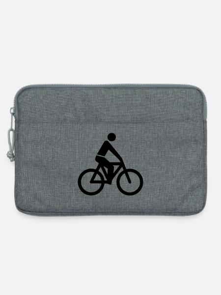 Fahrrad - Laptoptasche 13" - Grau meliert