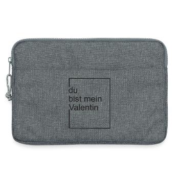 du bist mein valentin - neu - Laptoptasche 13" - Grau meliert - Vorne