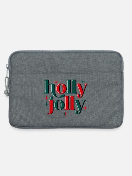 Holly Jolly Xmas - Laptoptasche 13" - Grau meliert