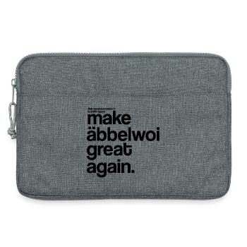 make äbbelwoi great again - Laptoptasche 13" - Grau meliert - Vorne
