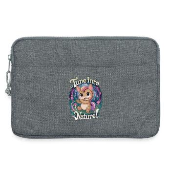 Stimmen Sie sich auf die Natur ein! - Laptoptasche 13" - Grau meliert - Vorne
